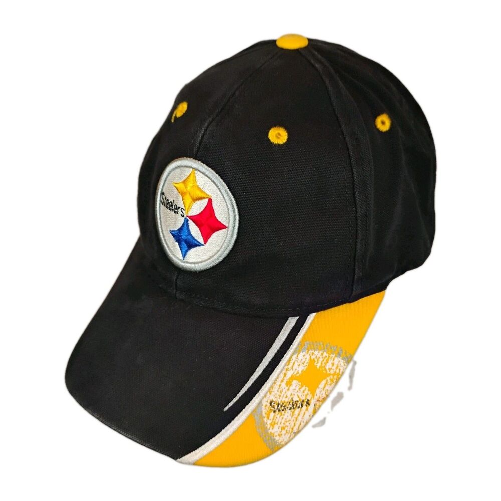 Vintage NFL Pittsburgh Steelers Raised Logo Ball Cap Hat